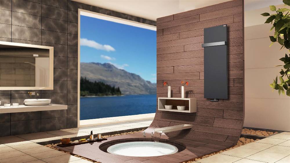 Szagato BADHEIZKÖRPER Design Mirror Steel 2 120x47cm 799 Watt anthrazit (+1 Halter 50mm) SZAGATO Designheizkörper Handtuchheizkörper mit Mittelanschluss Rabatt