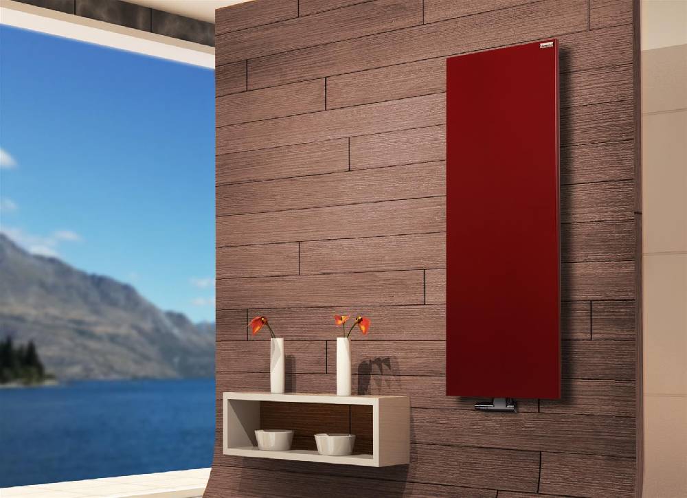 Szagato BADHEIZKÖRPER Design Mirror Steel 2 120x47cm 799 Watt rot SZAGATO Designheizkörper Handtuchheizkörper mit Mittelanschluss Handtuchwärmer