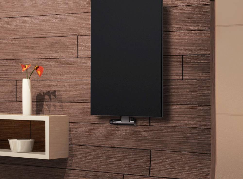 Szagato BADHEIZKÖRPER Design Mirror Steel 2 120x47cm 799 Watt schwarz SZAGATO Designheizkörper Handtuchheizkörper mit Mittelanschluss Handtuchwärmer Black Friday