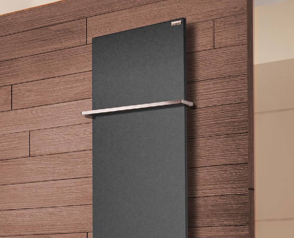Szagato BADHEIZKÖRPER Design Mirror Steel 3 180x47cm 1118 Watt anthrazit - moonstone (+1 Halter 15mm) SZAGATO Designheizkörper Mittelanschluss Handtuchwärmer Muttertagsangebot