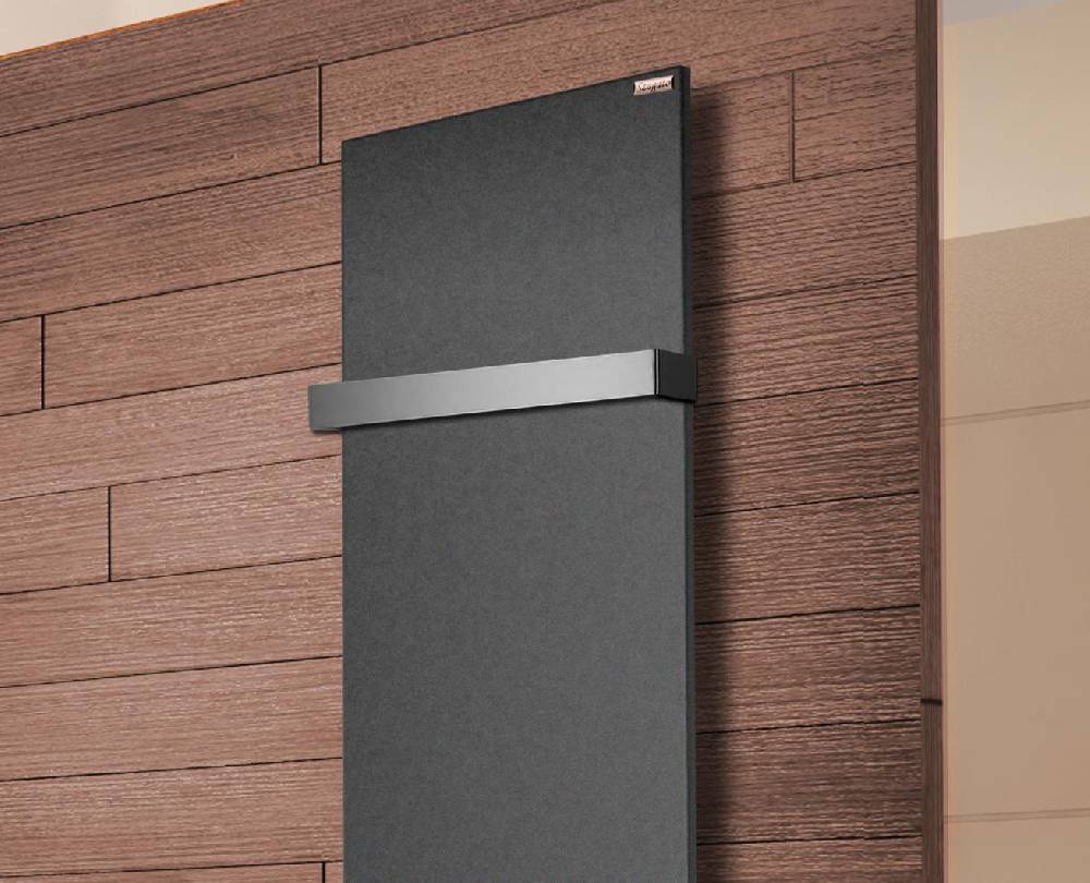 Szagato BADHEIZKÖRPER Design Mirror Steel 3 180x47cm 1118 Watt anthrazit - moonstone (+1 Halter 50mm) SZAGATO Designheizkörper Mittelanschluss Handtuchwärmer Vatertagsangebot