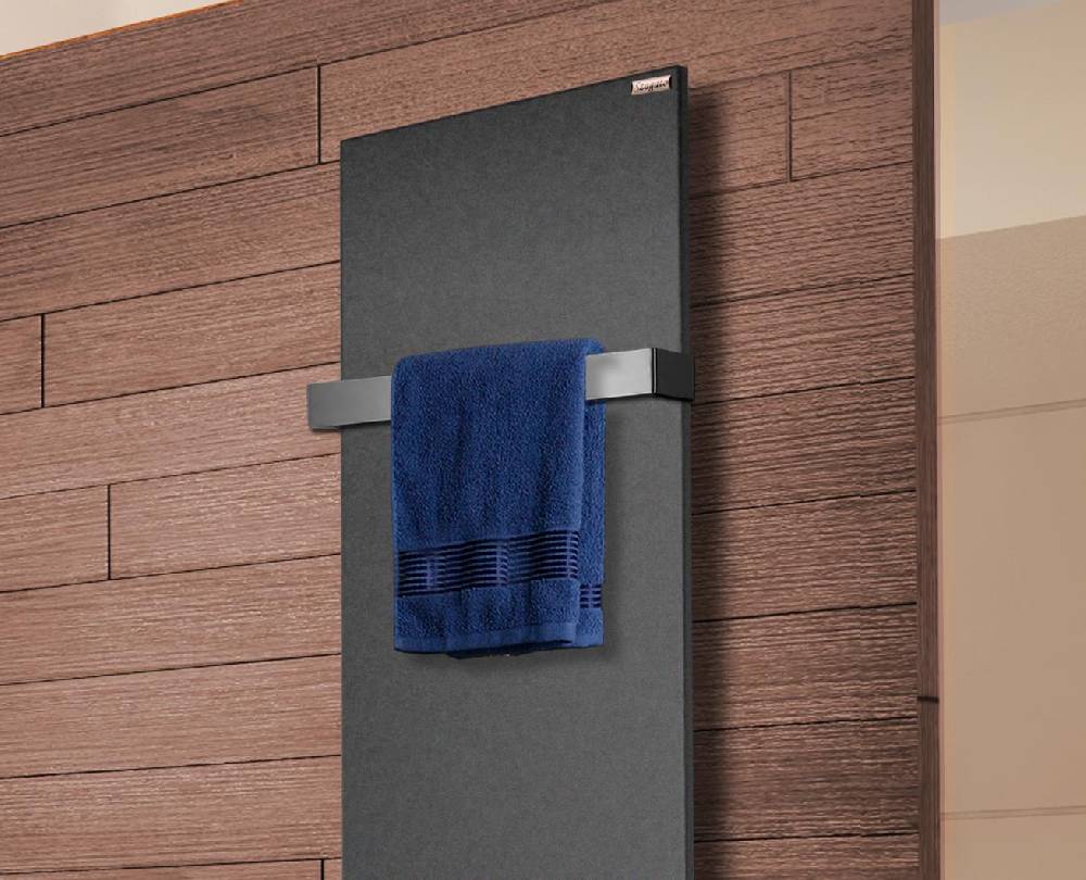 Szagato BADHEIZKÖRPER Design Mirror Steel 3 180x47cm 1118 Watt anthrazit - moonstone (+1 Halter 50mm) SZAGATO Designheizkörper Mittelanschluss Handtuchwärmer Vatertagsangebot