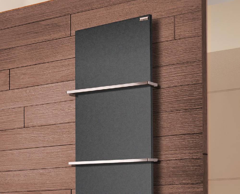 Szagato BADHEIZKÖRPER Design Mirror Steel 3 180x47cm 1118 Watt anthrazit - moonstone (+2 Halter 15mm) SZAGATO Designheizkörper Mittelanschluss Handtuchwärmer Valentinstagsangebot
