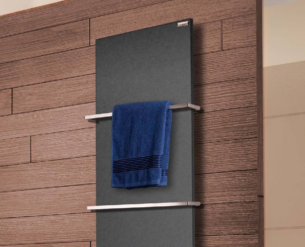 Szagato BADHEIZKÖRPER Design Mirror Steel 3 180x47cm 1118 Watt anthrazit - moonstone (+2 Halter 15mm) SZAGATO Designheizkörper Mittelanschluss Handtuchwärmer Valentinstagsangebot