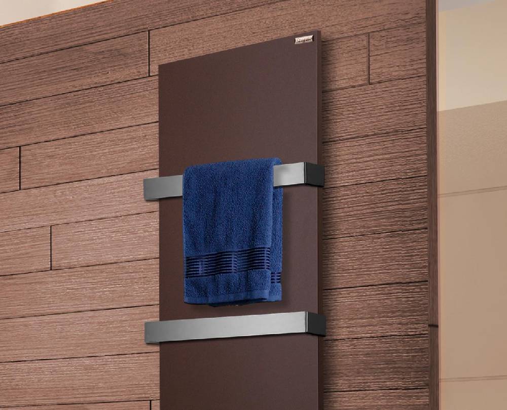 Szagato BADHEIZKÖRPER Design Mirror Steel 3 180x47cm 1118 Watt braun (+2 Halter 50mm) SZAGATO Designheizkörper Handtuchheizkörper mit Mittelanschluss Neuheiten
