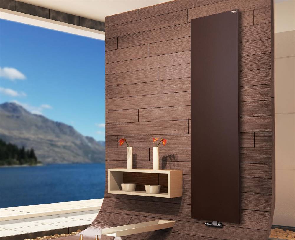 Szagato BADHEIZKÖRPER Design Mirror Steel 3 180x47cm 1118 Watt braun SZAGATO Designheizkörper Handtuchheizkörper mit Mittelanschluss Handtuchwärmer