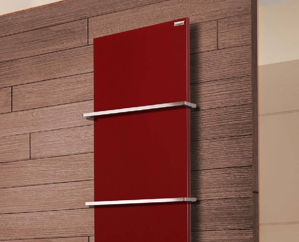 Szagato BADHEIZKÖRPER Design Mirror Steel 3 180x47cm 1118 Watt rot (RAL 3004) +2 Halter 15mm SZAGATO Designheizkörper Handtuchheizkörper mit Mittelanschluss Tägliche Deals