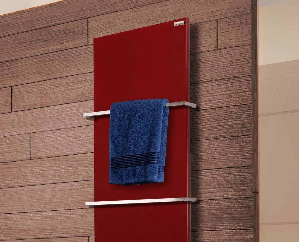 Szagato BADHEIZKÖRPER Design Mirror Steel 3 180x47cm 1118 Watt rot (RAL 3004) +2 Halter 15mm SZAGATO Designheizkörper Handtuchheizkörper mit Mittelanschluss Tägliche Deals