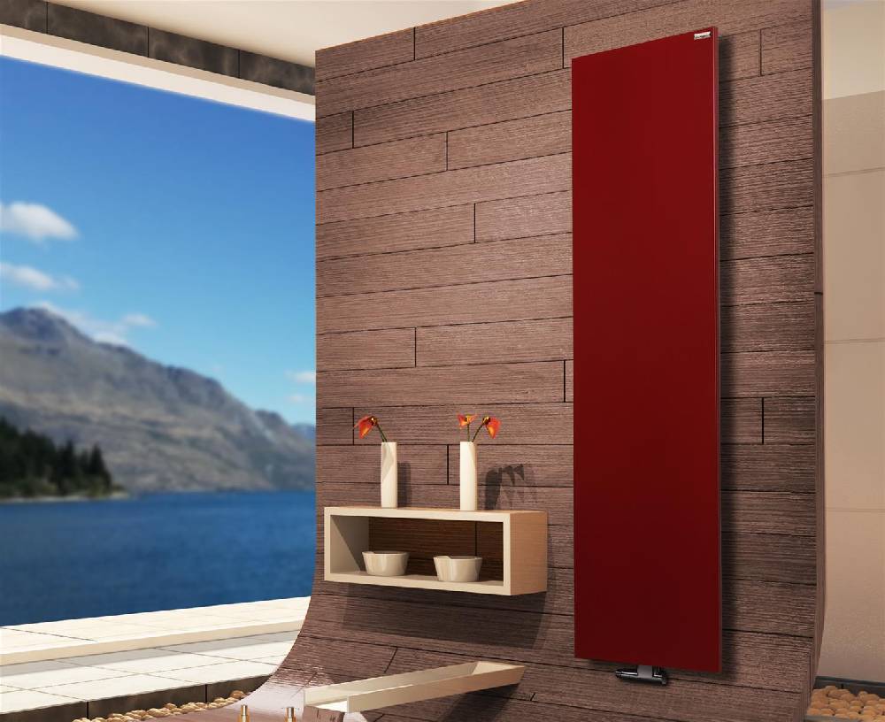 Szagato BADHEIZKÖRPER Design Mirror Steel 3 180x47cm 1118 Watt rot SZAGATO Designheizkörper Handtuchheizkörper mit Mittelanschluss Handtuchwärmer