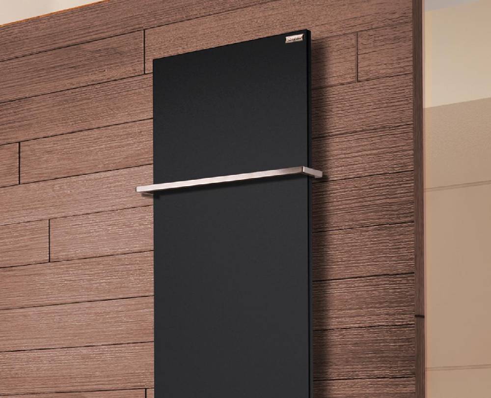Szagato BADHEIZKÖRPER Design Mirror Steel 3 180x47cm 1118 Watt schwarz (+1 Halter 15mm) SZAGATO Designheizkörper Handtuchheizkörper mit Mittelanschluss Riesige Ersparnisse