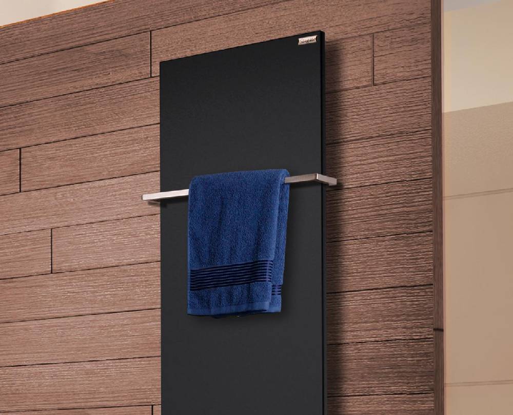 Szagato BADHEIZKÖRPER Design Mirror Steel 3 180x47cm 1118 Watt schwarz (+1 Halter 15mm) SZAGATO Designheizkörper Handtuchheizkörper mit Mittelanschluss Riesige Ersparnisse