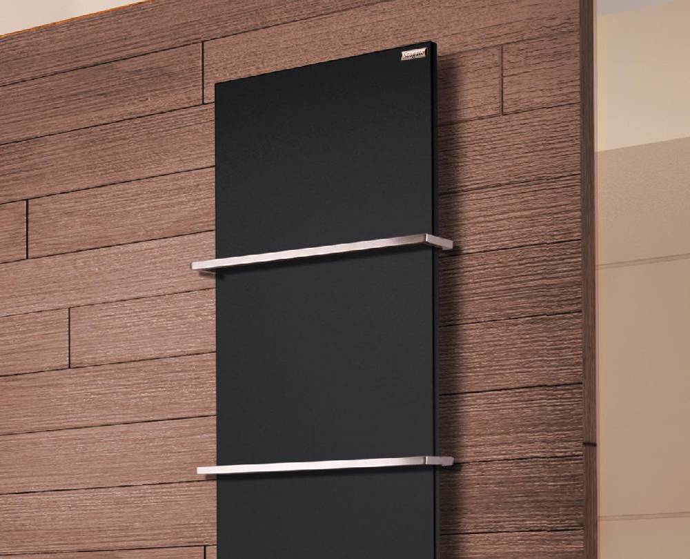 Szagato BADHEIZKÖRPER Design Mirror Steel 3 180x47cm 1118 Watt schwarz (+2 Halter 15mm) SZAGATO Handtuchheizkörper mit Mittelanschluss Handtuchwärmer Tiefpreis