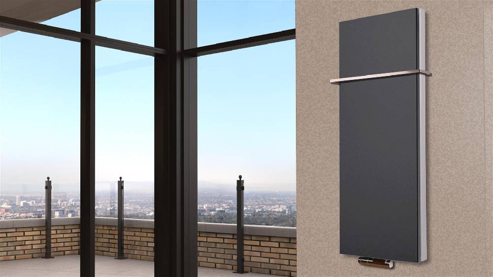 Szagato BADHEIZKÖRPER Design Mirror Steel 5 120x47cm 1458 Watt anthrazit (+1 Halter 15mm) SZAGATO Designheizkörper Handtuchheizkörper mit Mittelanschluss Zeitbegrenzte Promotion