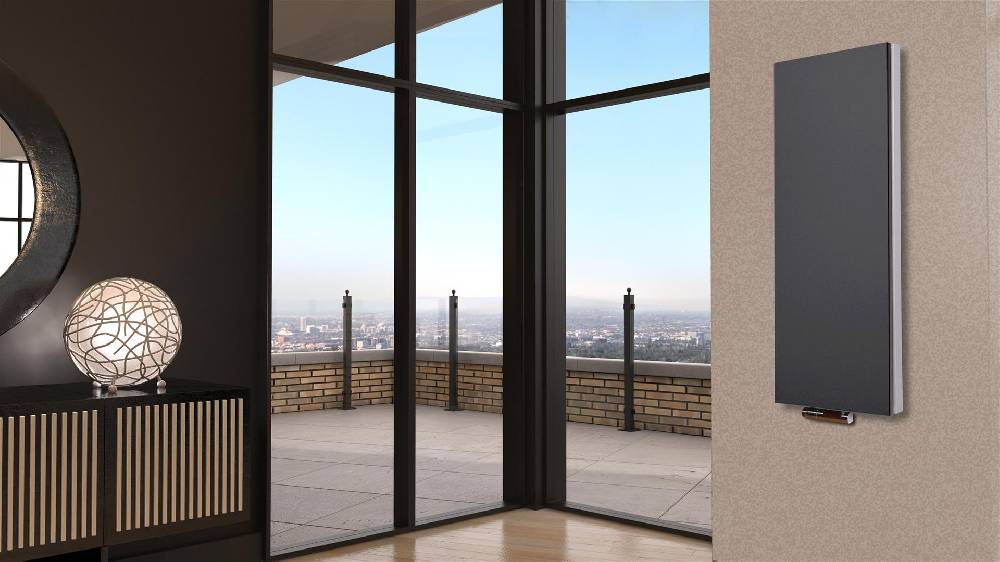 Szagato BADHEIZKÖRPER Design Mirror Steel 5 120x47cm 1458 Watt anthrazit SZAGATO Designheizkörper Handtuchheizkörper mit Mittelanschluss Handtuchwärmer