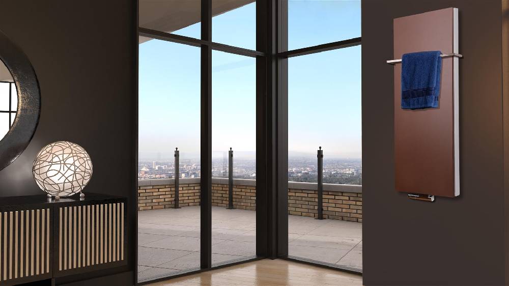 Szagato BADHEIZKÖRPER Design Mirror Steel 5 120x47cm 1458 Watt braun (+1 Halter 15mm) SZAGATO Designheizkörper Handtuchheizkörper mit Mittelanschluss Nur für heute