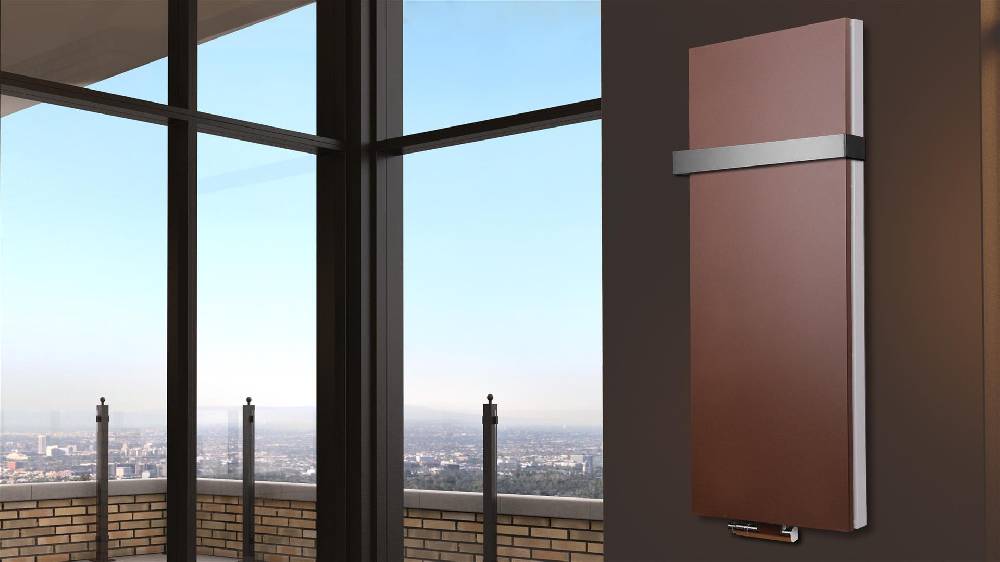 Szagato BADHEIZKÖRPER Design Mirror Steel 5 120x47cm 1458 Watt braun (+1 Halter 50mm) SZAGATO Designheizkörper Handtuchheizkörper mit Mittelanschluss Sonderangebot der Fabrik