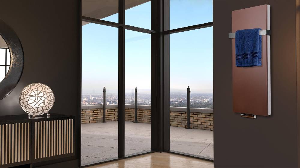 Szagato BADHEIZKÖRPER Design Mirror Steel 5 120x47cm 1458 Watt braun (+1 Halter 50mm) SZAGATO Designheizkörper Handtuchheizkörper mit Mittelanschluss Sonderangebot der Fabrik