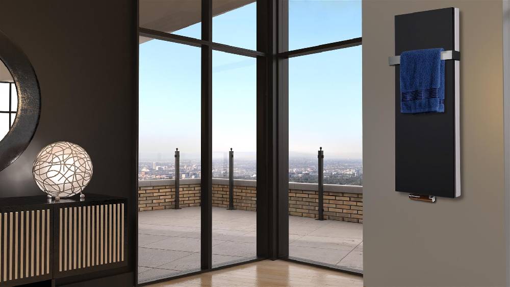 Szagato BADHEIZKÖRPER Design Mirror Steel 5 120x47cm 1458 Watt schwarz (+1 Halter 50mm) SZAGATO Designheizkörper Handtuchheizkörper mit Mittelanschluss Riesige Rabatte