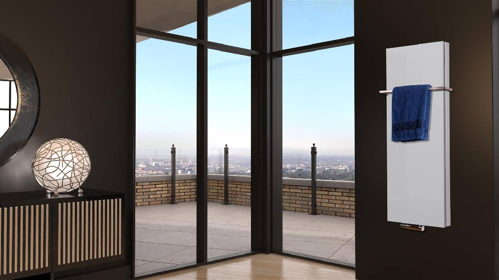 Szagato BADHEIZKÖRPER Design Mirror Steel 5 120x47cm 1458 Watt weiß +1 Halter 15mm SZAGATO Designheizkörper Handtuchheizkörper Mittelanschluss Handtuchwärmer Clearance-Verkauf