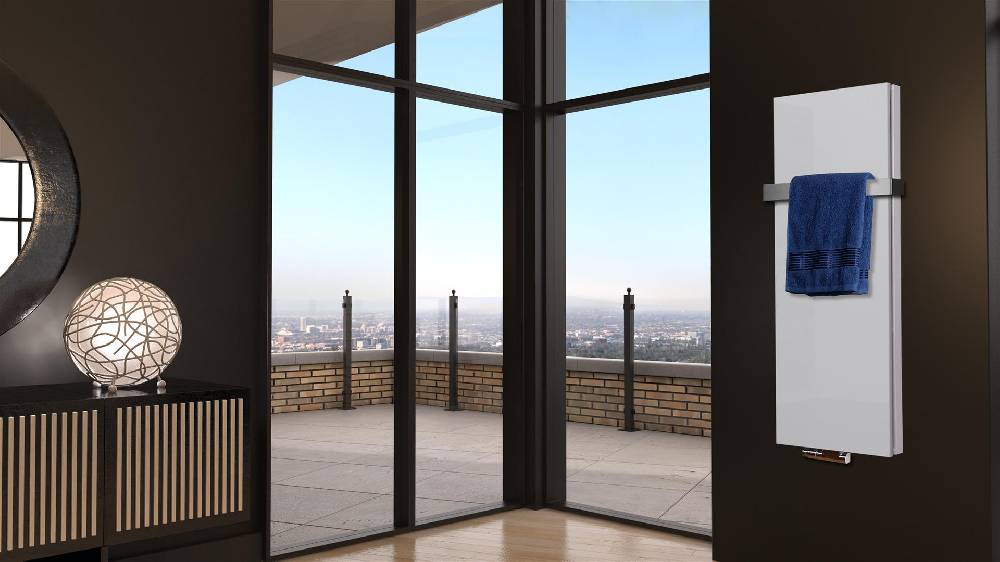 Szagato BADHEIZKÖRPER Design Mirror Steel 5 120x47cm 1458 Watt weiß +1 Halter 50mm SZAGATO Designheizkörper Handtuchheizkörper Mittelanschluss Handtuchwärmer Kostenloser Versand international