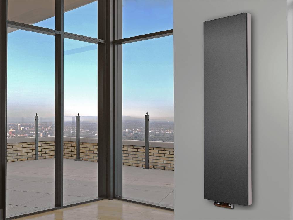 Szagato BADHEIZKÖRPER Design Mirror Steel 6 180x47cm 1964 Watt anthrazit moon SZAGATO Designheizkörper Handtuchheizkörper mit Mittelanschluss Handtuchwärmer