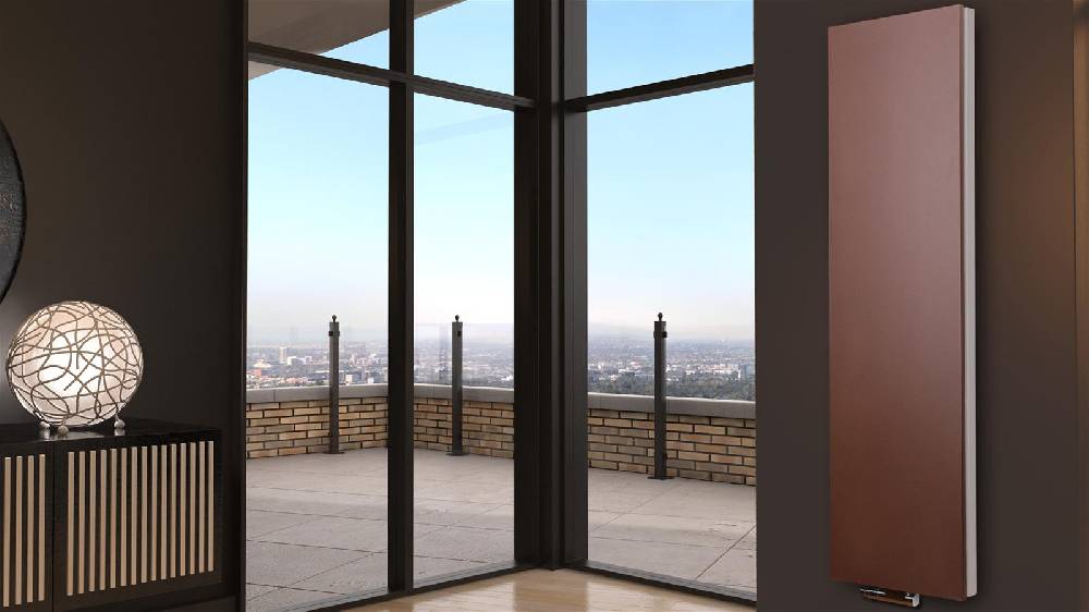 Szagato BADHEIZKÖRPER Design Mirror Steel 6 180x47cm 1964 Watt braun SZAGATO Designheizkörper Handtuchheizkörper mit Mittelanschluss Handtuchwärmer