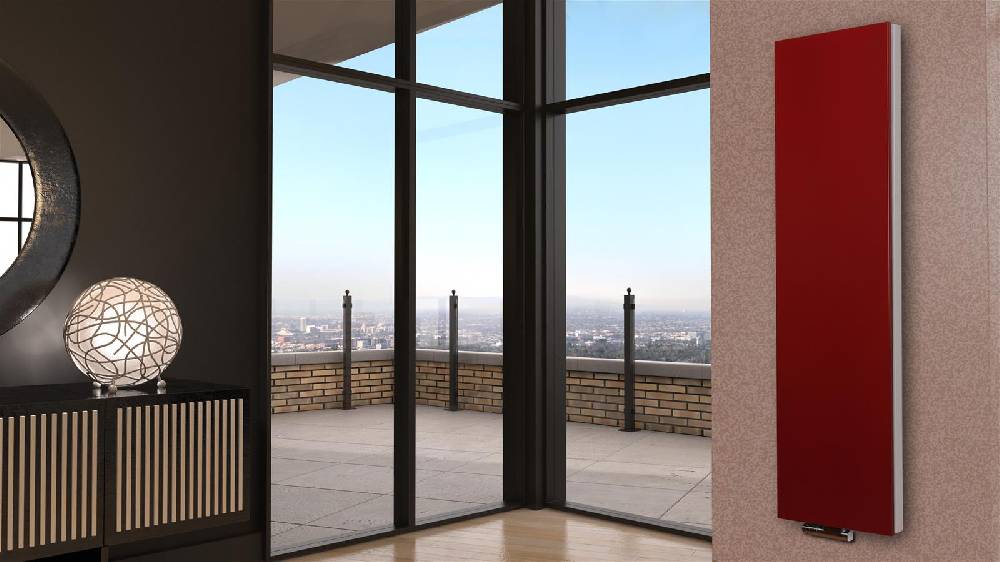 Szagato BADHEIZKÖRPER Design Mirror Steel 6 180x47cm 1964 Watt rot SZAGATO Designheizkörper Handtuchheizkörper mit Mittelanschluss Handtuchwärmer