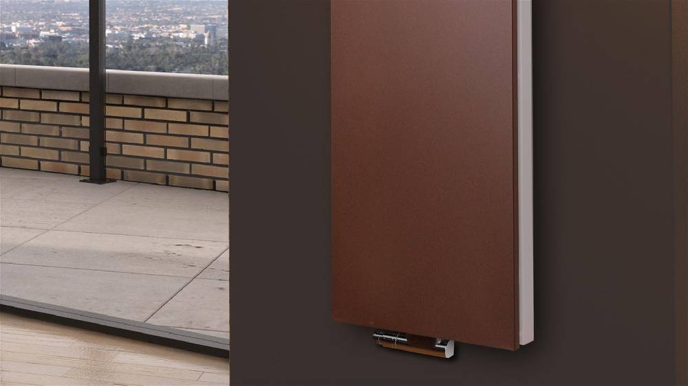 Szagato BADHEIZKÖRPER Design Mirror Steel 6 180x47cm 1964Watt braun +2 Halter 15mm SZAGATO Designheizkörper Handtuchheizkörper Mittelanschluss Handtuchwärmer Fabrikpreis