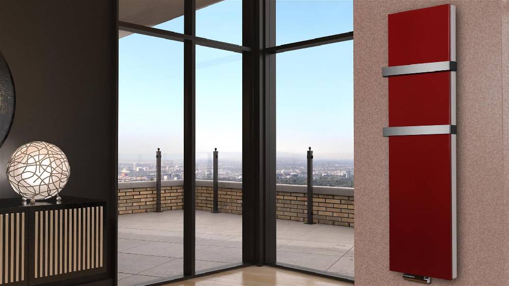 Szagato BADHEIZKÖRPER Design Mirror Steel 6 180x47cm 1964Watt rot (+2 Halter 50mm) SZAGATO Designheizkörper Handtuchheizkörper Mittelanschluss Handtuchwärmer Großer Ausverkauf