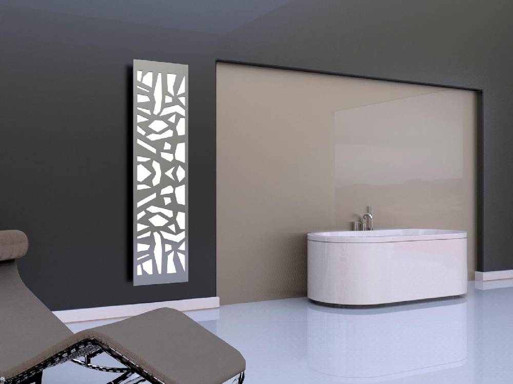 Szagato BADHEIZKÖRPER Design Mosaik 3 180x47cm 1118 Watt Edelstahl SZAGATO Designheizkörper Handtuchheizkörper mit Mittelanschluss Handtuchwärmer