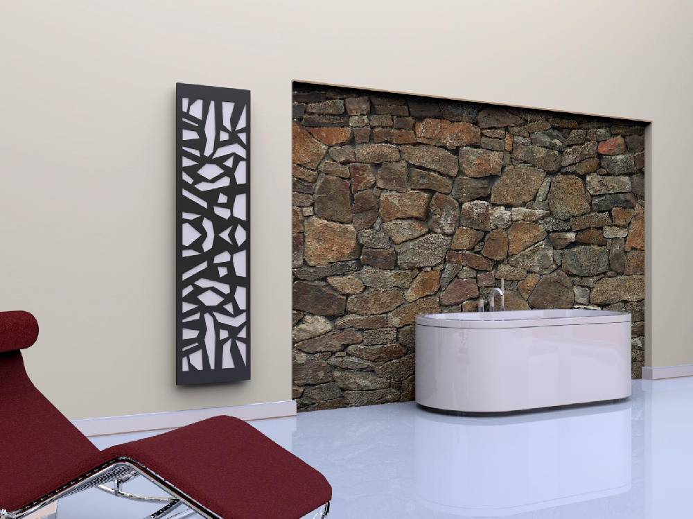 Szagato BADHEIZKÖRPER Design Mosaik 3 LED 180x47cm 1118 Watt anthrazit - moon SZAGATO Designheizkörper Handtuchheizkörper mit Mittelanschluss Handtuchwärmer