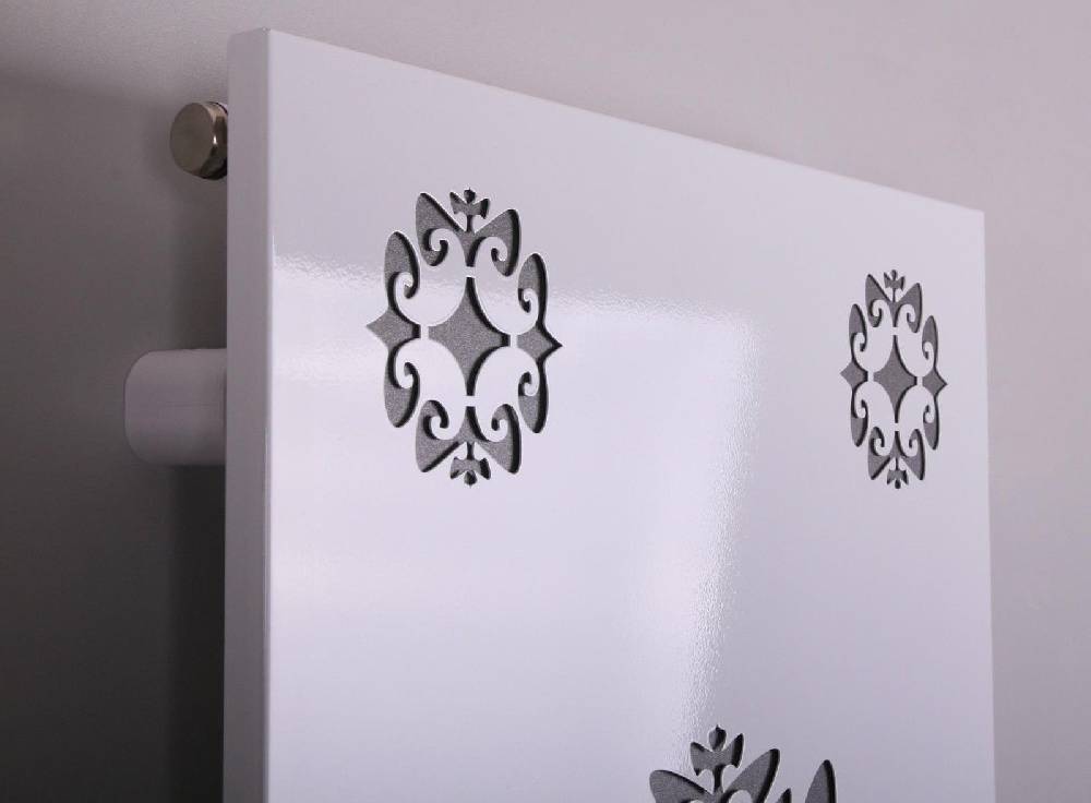 Szagato BADHEIZKÖRPER Design Ornaments 3 180x47cm 1118 Watt weiß (+1 Halter 50mm) SZAGATO Designheizkörper Handtuchheizkörper Mittelanschluss Handtuchwärmer Letzte 3 Tage