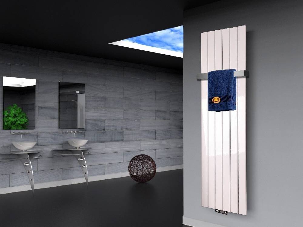 Szagato BADHEIZKÖRPER Design Peking 3 180x47cm 1118 Watt weiß (+1 Halter 50mm) SZAGATO Designheizkörper Handtuchheizkörper mit Mittelanschluss Handtuchwärmer Kostenloser Versand international