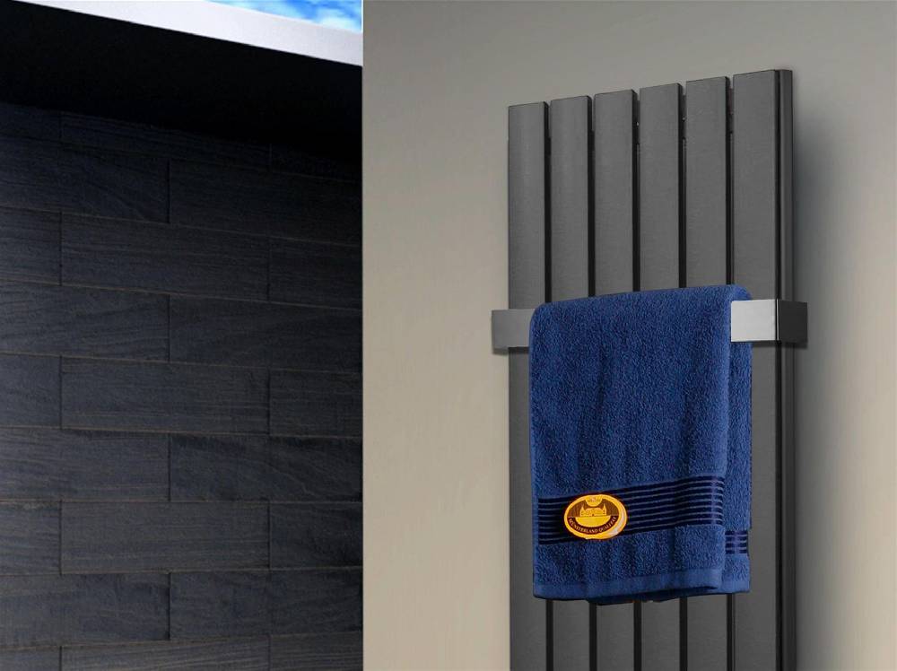Szagato BADHEIZKÖRPER Design Peking 5 120x47cm 1458 Watt anthrazit - moonstone (+1 Halter 50mm) SZAGATO Handtuchheizkörper mit Mittelanschluss Handtuchwärmer Verkauf