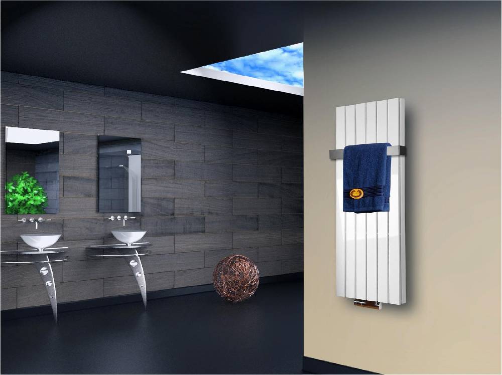 Szagato BADHEIZKÖRPER Design Peking 5 120x47cm 1458 Watt weiß (+1 Halter 50mm) SZAGATO Designheizkörper Handtuchheizkörper mit Mittelanschluss Handtuchwärmer Fabrikverkauf
