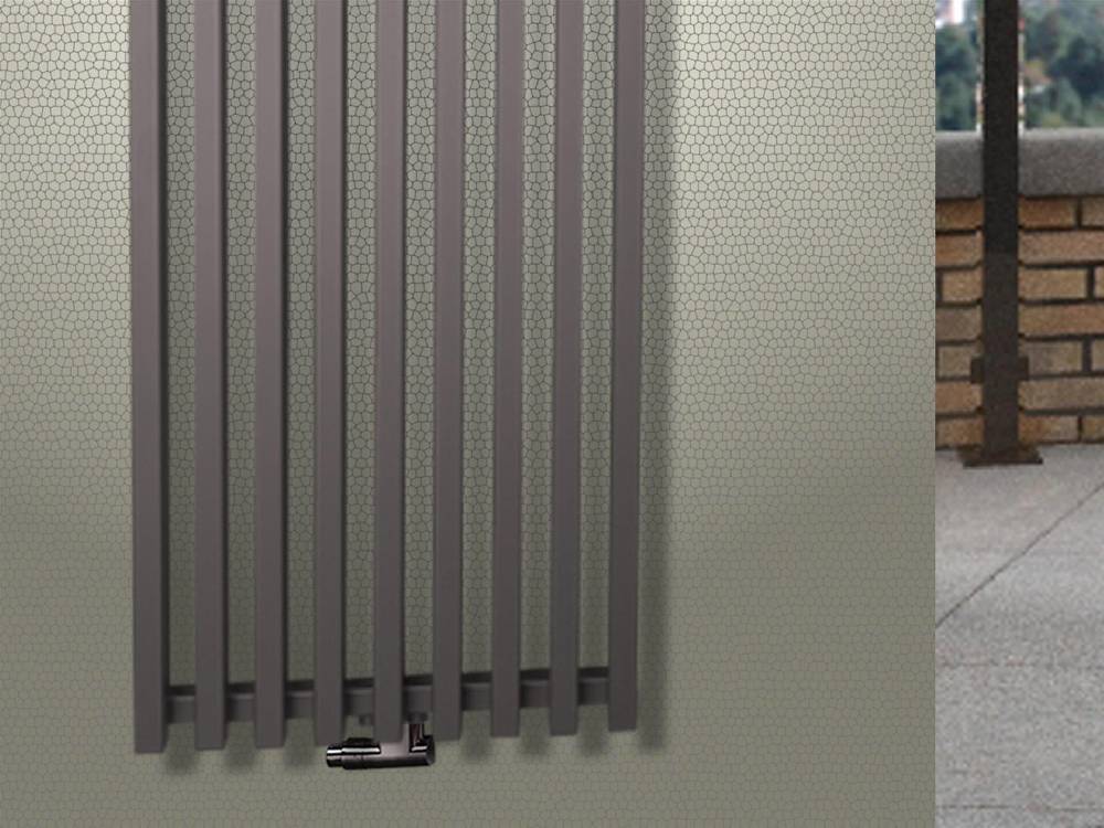 Szagato BADHEIZKÖRPER Design Pipe 180x51cm 1118 Watt anthrazit moonstone SZAGATO Designheizkörper Handtuchheizkörper mit Mittelanschluss Handtuchwärmer Saisonschlussverkauf