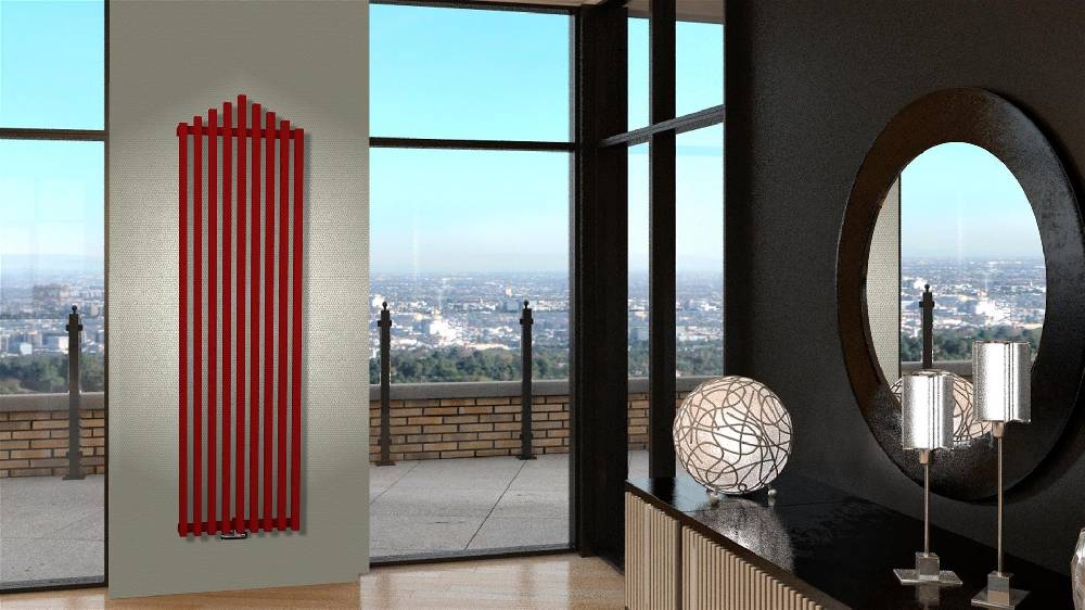 Szagato BADHEIZKÖRPER Design Pipe 180x51cm 1118 Watt rot SZAGATO Designheizkörper Handtuchheizkörper mit Mittelanschluss Handtuchwärmer Black Friday