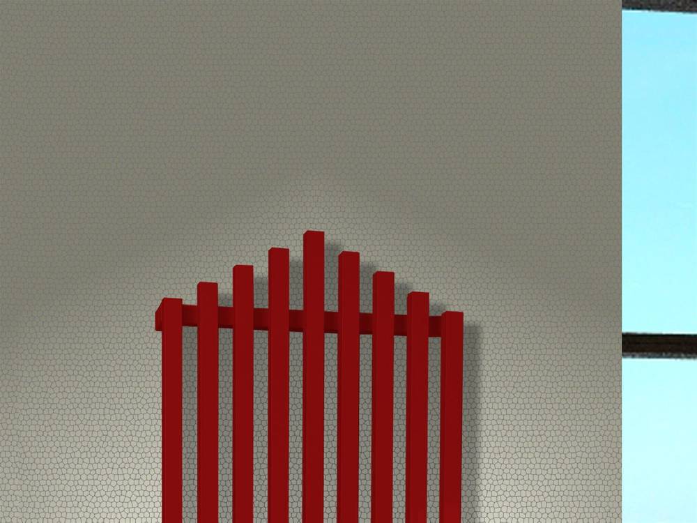 Szagato BADHEIZKÖRPER Design Pipe 180x51cm 1118 Watt rot SZAGATO Designheizkörper Handtuchheizkörper mit Mittelanschluss Handtuchwärmer Black Friday