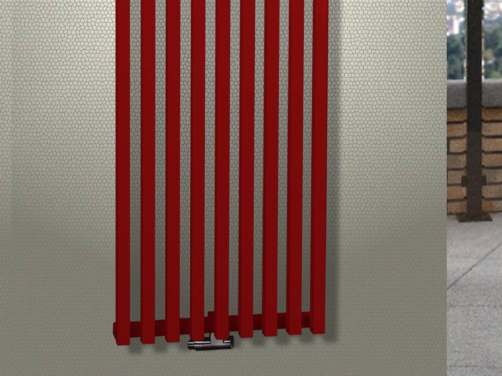 Szagato BADHEIZKÖRPER Design Pipe 180x51cm 1118 Watt rot SZAGATO Designheizkörper Handtuchheizkörper mit Mittelanschluss Handtuchwärmer Black Friday