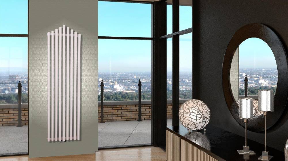Szagato BADHEIZKÖRPER Design Pipe 180x51cm 1118 Watt weiß SZAGATO Designheizkörper Handtuchheizkörper mit Mittelanschluss Handtuchwärmer Cyber Monday