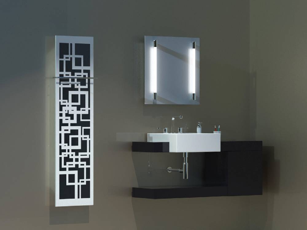 Szagato BADHEIZKÖRPER Design Quadrat 3 180x47cm 1118Watt weiß (+1 Halter 15mm) SZAGATO Designheizkörper Handtuchheizkörper mit Mittelanschluss Handtuchwärmer Bestseller