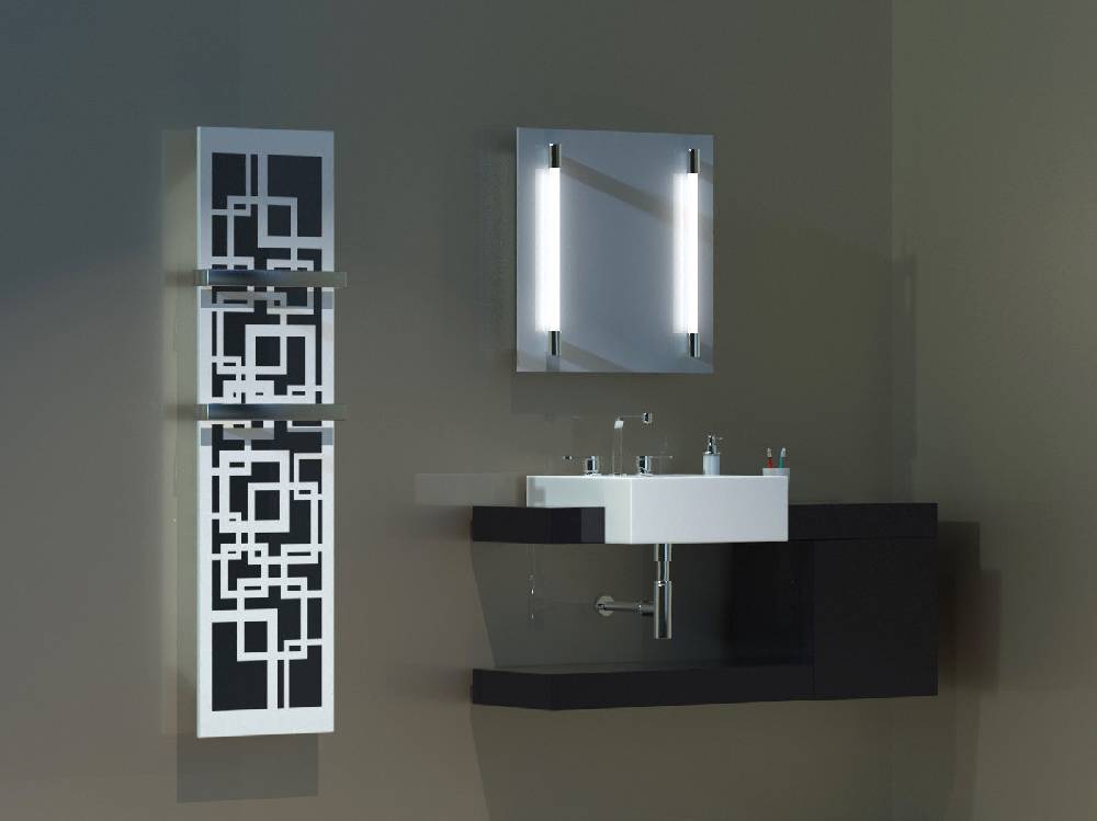 Szagato BADHEIZKÖRPER Design Quadrat 3 180x47cm 1118Watt weiß (+2 Halter 50mm) SZAGATO Designheizkörper Handtuchheizkörper mit Mittelanschluss Handtuchwärmer Kauf eins, bekomm eins gratis