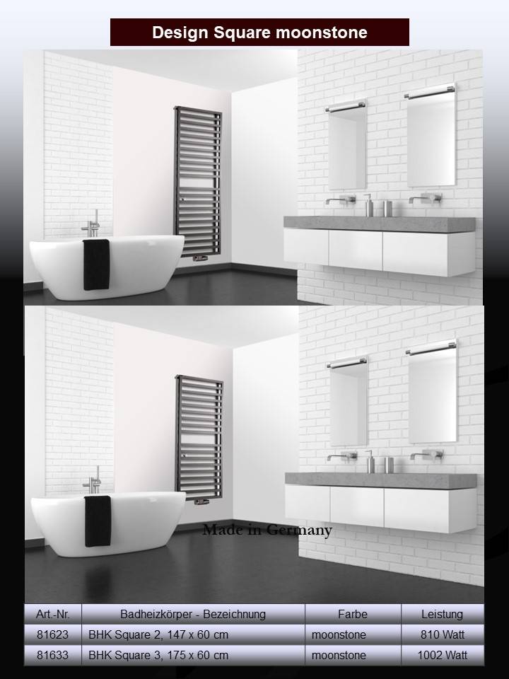 Szagato BADHEIZKÖRPER Design Square 3 179x60cm 1002 Watt anthrazit moonstone SZAGATO Designheizkörper Handtuchheizkörper mit Mittelanschluss Handtuchwärmer Riesige Ersparnisse