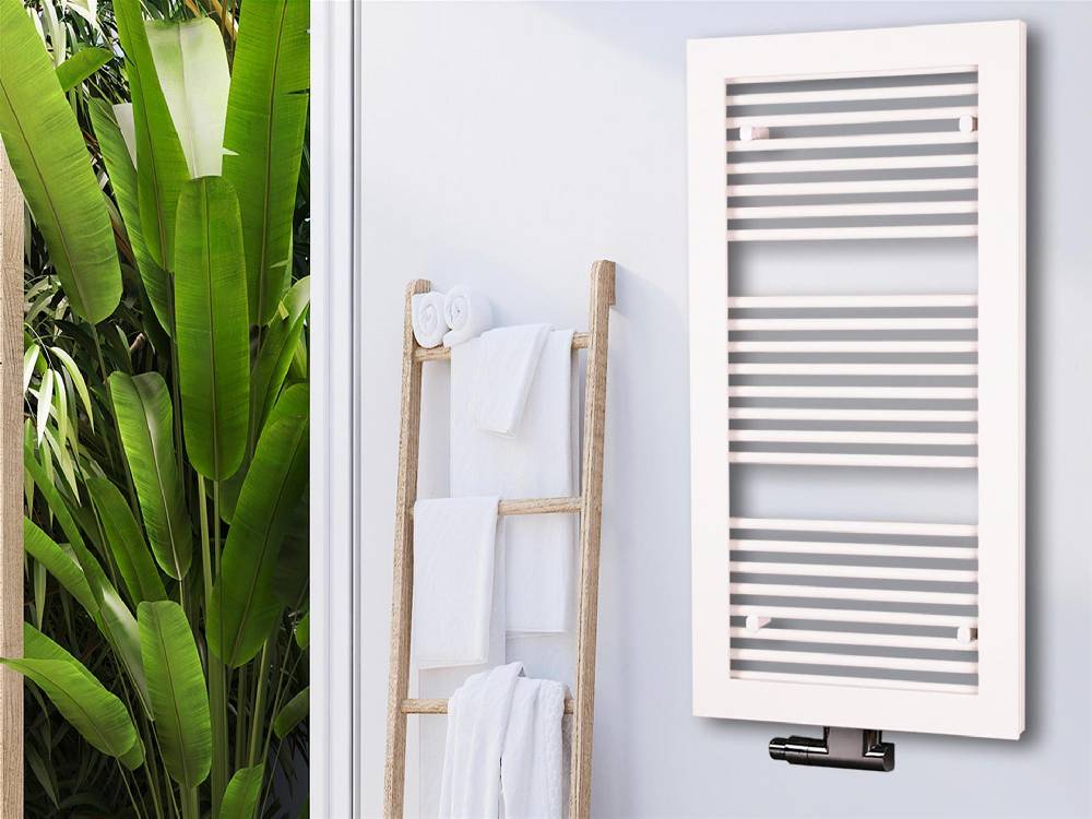 Szagato BADHEIZKÖRPER Design Window 2 121x60cm 870 Watt weiß SZAGATO Designheizkörper Handtuchheizkörper mit Mittelanschluss Handtuchwärmer