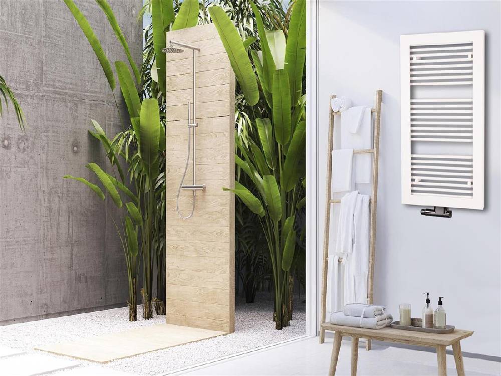 Szagato BADHEIZKÖRPER Design Window 2 121x60cm 870 Watt weiß SZAGATO Designheizkörper Handtuchheizkörper mit Mittelanschluss Handtuchwärmer Kostenlose Rückgabe
