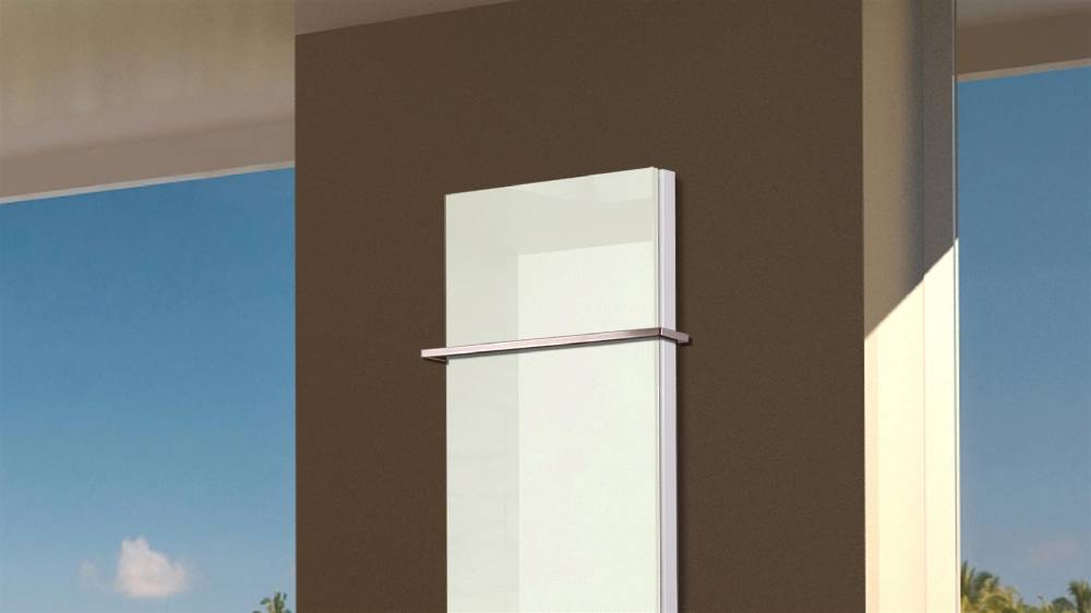 Szagato BADHEIZKÖRPER Glas Montevideo 5 Glasfront 120x47cm 1458 Watt weiß +1 Halter 15mm SZAGATO Designheizkörper Handtuchheizkörper mit Mittelanschluss Bis zu 60% Rabatt