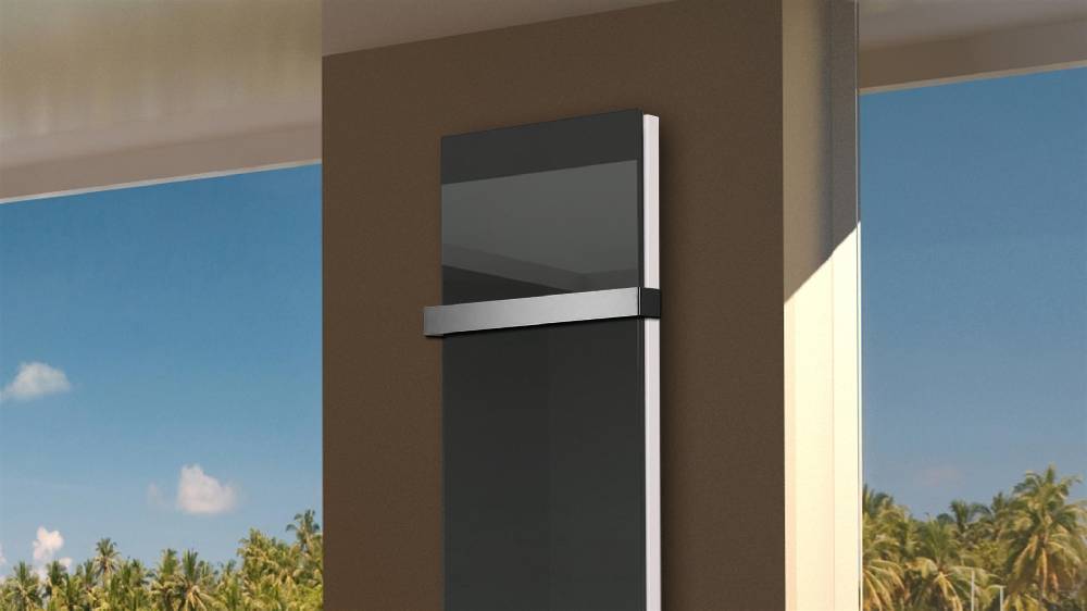Szagato BADHEIZKÖRPER Glas Montevideo 6 Glasfront 180x47cm 1964 Watt anthrazit - moonstone +1 Halter 50mm SZAGATO Designheizkörper mit Mittelanschluss Bis zu 55% Rabatt