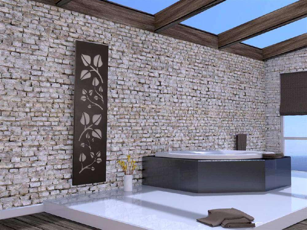 Szagato Badheizkörper mit LED Design Leaves 3 180x47cm 1118 Watt Edelstahl MT SZAGATO Designheizkörper Handtuchheizkörper mit Mittelanschluss Handtuchwärmer Bis zu 55% Rabatt