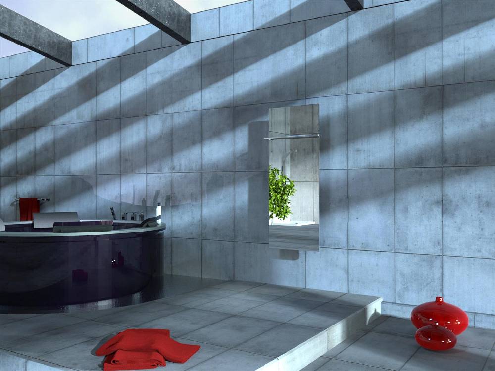Szagato BADHEIZKÖRPER mit Spiegel Design Mirror 2 120x47cm 799 Watt Edelstahl 3D (+1 Halter glänzend 15mm) SZAGATO Heizkörper Mittelanschluss Handtuchwärmer Riesige Rabatte