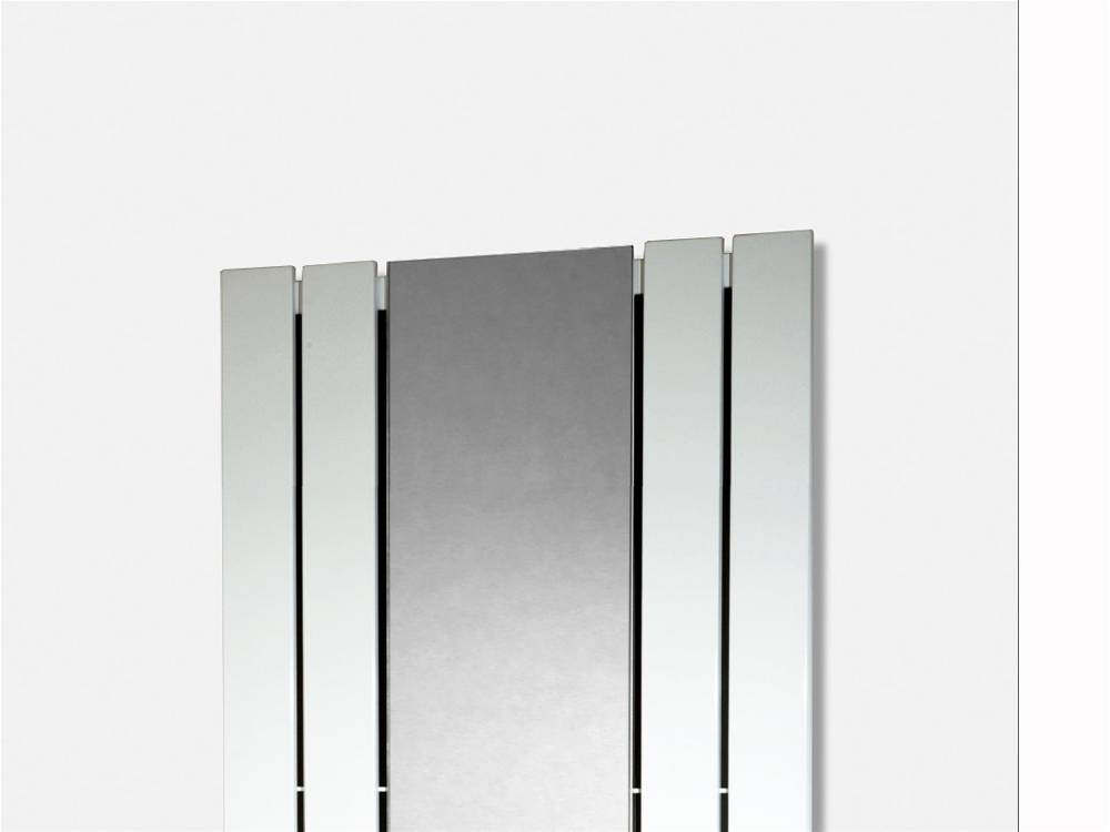 Szagato BADHEIZKÖRPER mit Spiegel Design Shanghai 3 180 x 55cm 819 Watt weiß SZAGATO Designheizkörper Handtuchheizkörper mit Mittelanschluss Handtuchwärmer Flash Sale